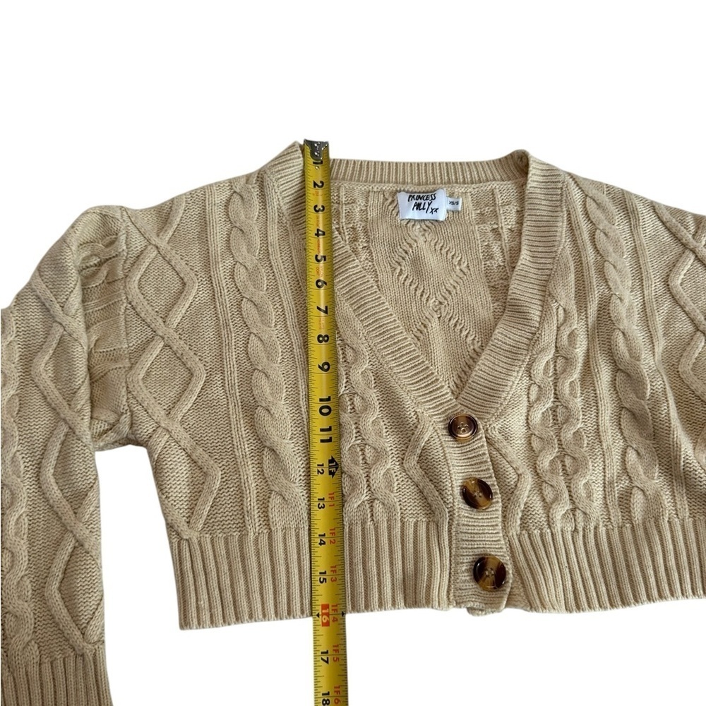Princess Polly soleil cropped sweater set beige Size XS/S - Picture 12 of 17